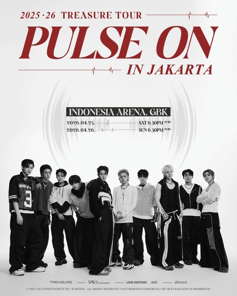 (FULL TICKET WAR AND PAYMENT) TREASURE TOUR PULSE ON IN JAKARTA 2025-2026