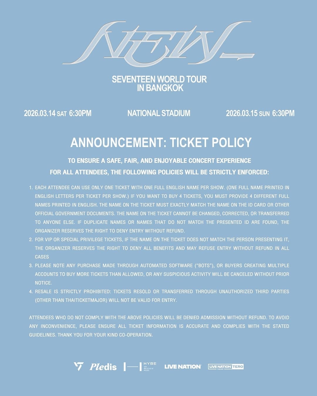 (FULL TICKET WAR AND PAYMENT) SEVENTEEN WORLD TOUR IN BANGKOK