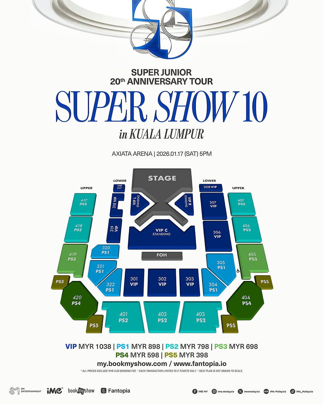 Ticket War Service - SUPER JUNIOR Super Show 10 in Kuala Lumpur